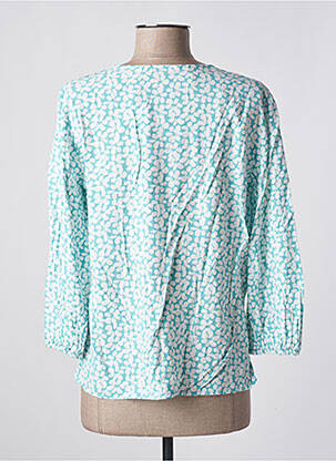 Chemisier imprimé fantaisie manches 3/4 bleu TOM TAILOR femme
