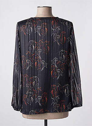 Blouse légère et transparente manches longues gris GREGORY PAT femme