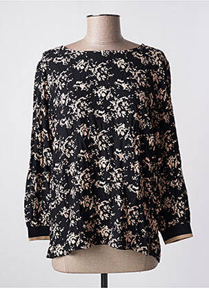 Blouse fermeture boutonnée au dos manches longues noir GARCIA femme
