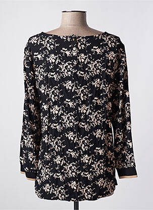 Blouse fermeture boutonnée au dos manches longues noir GARCIA femme