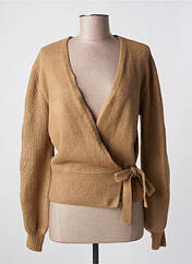 Gilet cache-cœur marron GARCIA pour femme seconde vue