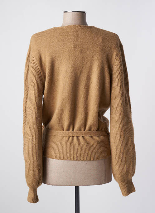 Gilet cache-cœur marron GARCIA pour femme