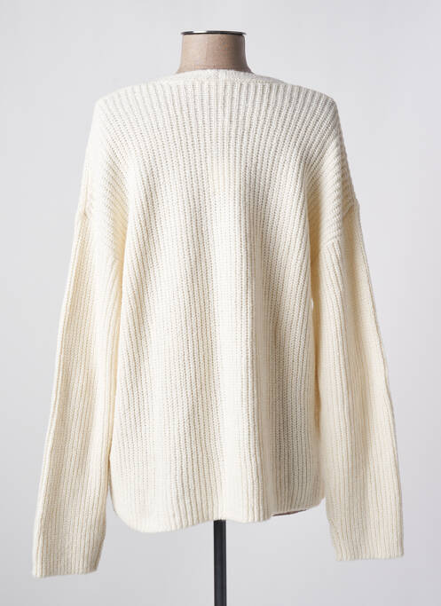 Pull col v manches longues beige TOM TAILOR femme