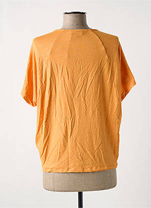 T-shirt coupe droite manches courtes orange EVA KAYAN femme