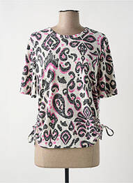 T-shirt stretch manches courtes rose CECIL femme