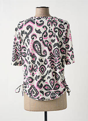 T-shirt stretch manches courtes rose CECIL femme