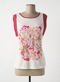 T-shirt stretch manches courtes rouge SMASH WEAR femme