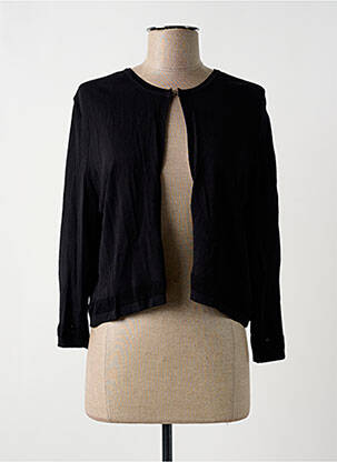Gilet manches longues manches 3/4 noir FRANCE RIVOIRE femme