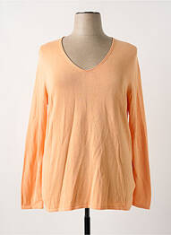 Pull coupe cintrée manches longues orange TOM TAILOR femme