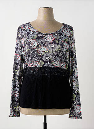 Polo stretch manches longues noir SMASH WEAR femme