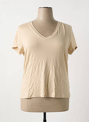 T-shirt beige EVA KAYAN pour femme