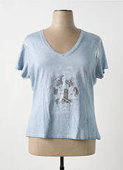 T-shirt bleu EVA KAYAN pour femme seconde vue