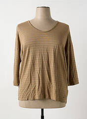 T-shirt marron TOM TAILOR pour femme seconde vue