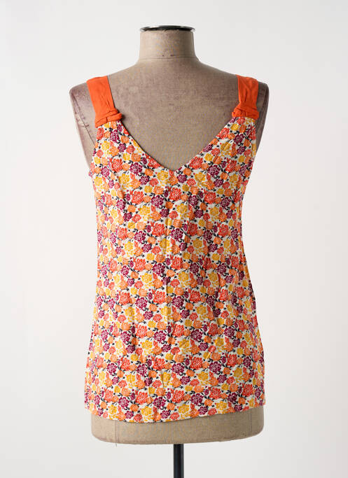 Top orange COTON DU MONDE pour femme