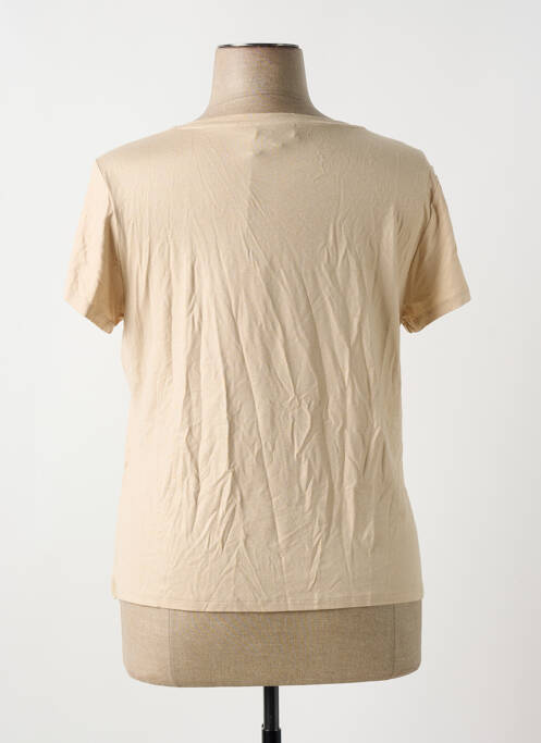 T-shirt beige EVA KAYAN pour femme