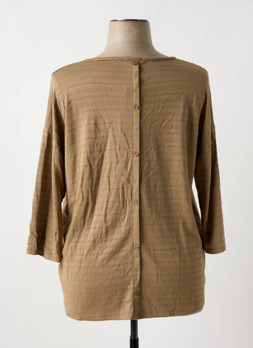 T-shirt marron TOM TAILOR pour femme