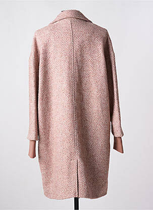 Manteau long coupe droite sans capuche rose TOM TAILOR femme