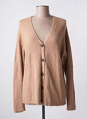 Gilet manches longues stretch beige TOM TAILOR femme