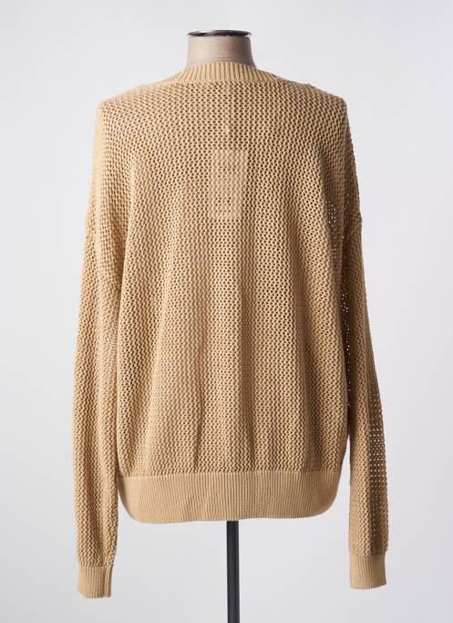 Gilet manches longues resserrée sur le bas beige GARCIA femme