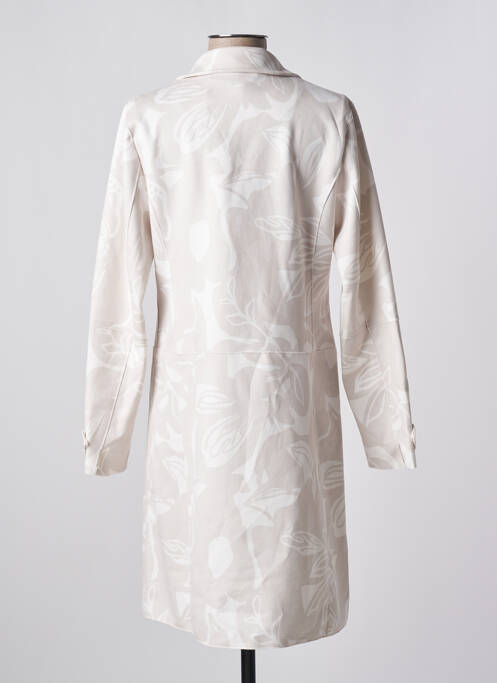 Manteau long beige RINO & PELLE pour femme