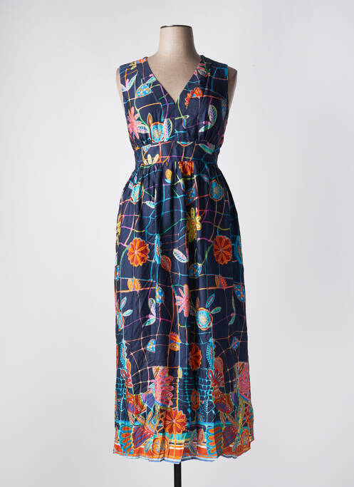 Robe longue bleu BARILOCHE pour femme