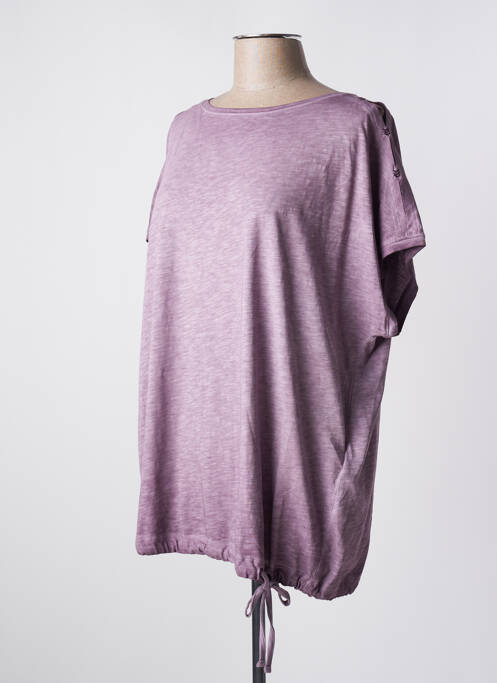 Tunique manches courtes violet CECIL pour femme
