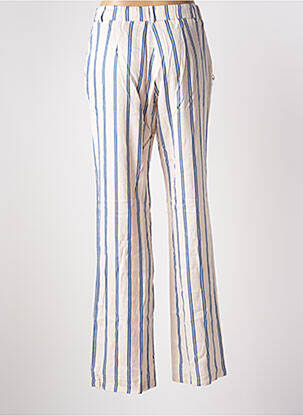 Pantalon droit taille haute taille haute beige ANDAM femme