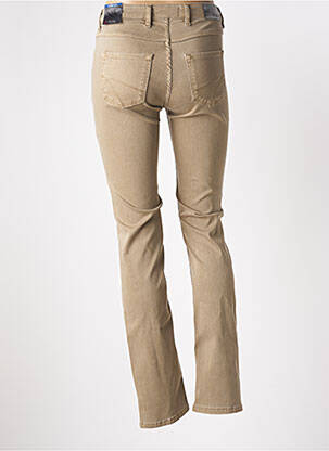 Pantalon droit stretch taille normale beige TONI femme