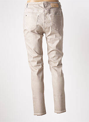 Pantalon 7/8 stretch taille normale beige EVA KAYAN femme