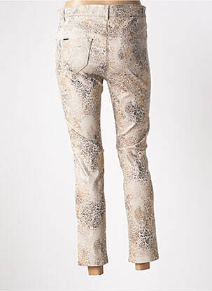 Pantalon 7/8 taille haute taille haute beige FRED SABATIER femme