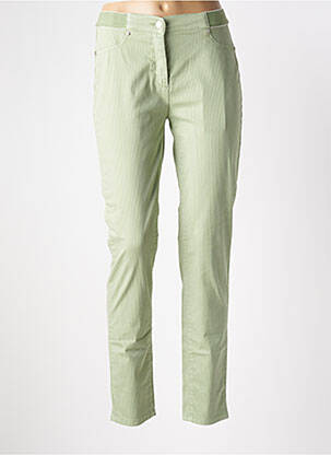 Pantalon slim taille élastique taille normale vert TONI femme