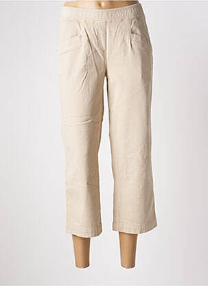 Pantacourt stretch taille normale beige TONI femme