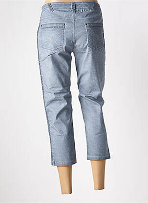 Pantacourt stretch taille normale bleu FRED SABATIER femme