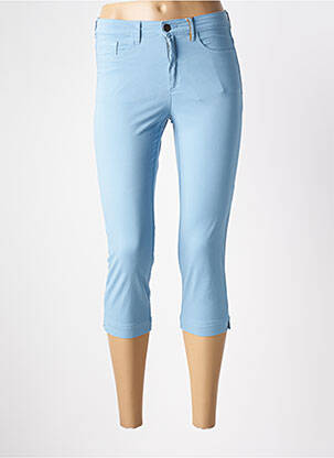 Pantacourt stretch taille normale bleu COUTURIST femme