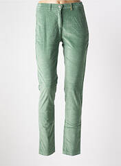 Pantalon chino vert COUTURIST pour femme seconde vue