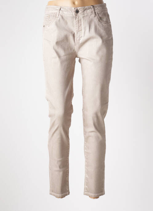 Pantalon 7/8 beige EVA KAYAN pour femme