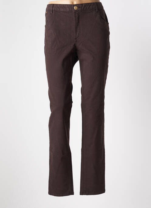 Pantalon slim marron LOLA ESPELETA pour femme