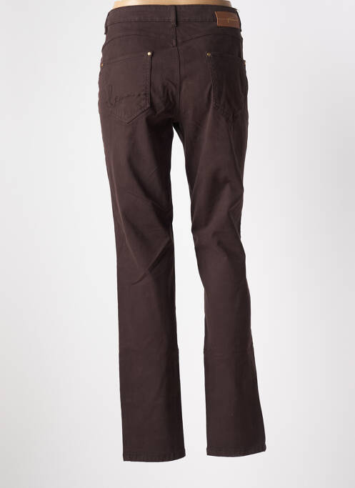 Pantalon slim marron LOLA ESPELETA pour femme