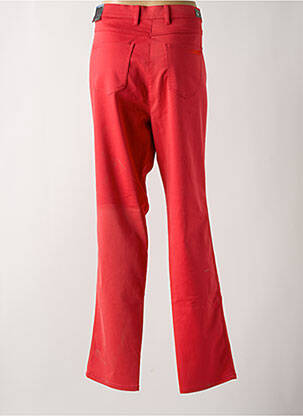 Pantalon slim tissage popeline taille normale rouge TONI femme