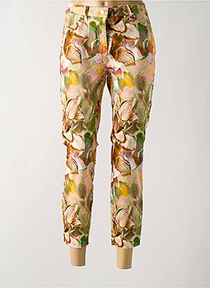 Pantalon 7/8 taille haute taille haute marron TONI femme