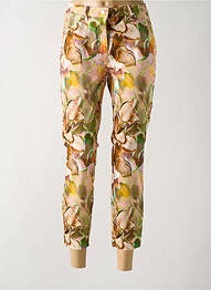 Pantalon 7/8 taille haute taille haute marron TONI femme