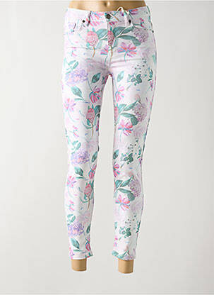 Pantalon 7/8 stretch taille normale blanc SMASH WEAR femme