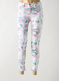 Pantalon 7/8 stretch taille normale blanc SMASH WEAR femme