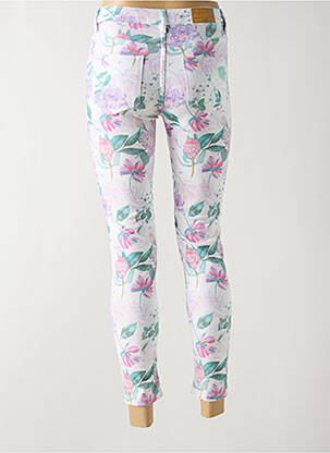 Pantalon 7/8 stretch taille normale blanc SMASH WEAR femme
