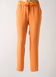 Pantalon chino taille basse taille basse orange EVA KAYAN femme