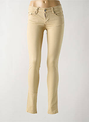 Jeans skinny stretch taille basse beige SALSA femme