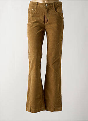 Pantalon flare stretch taille haute marron LOLA ESPELETA femme