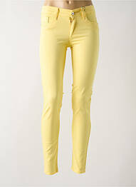 Jeans skinny taille haute taille haute jaune TIFFOSI femme