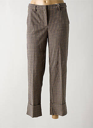 Pantalon 7/8 taille haute taille haute beige TOM TAILOR femme