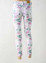 Pantalon 7/8 blanc SMASH WEAR pour femme seconde vue